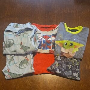Kids Dinosaur and Character Pajama Set